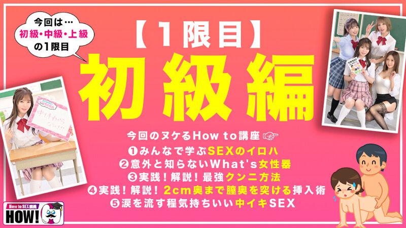 How to学園 観たら【絶対】SEXが上手くなる教科書AV 初級編 サンプル画像（大）