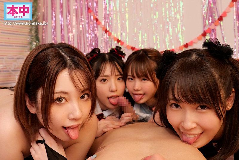 小悪魔美少女たちが模擬店でHなコスプレ着て乳首弄りまくって大騒ぎ！チクビっ痴中出し学園祭 白桃はな 松本いちか 堀北わん 天然美月 サンプル画像（大）