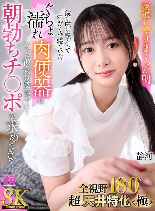 【VR】【8K VR】全視野180°超・天井特化＜極＞ 夜通しやりまくった朝。僕は床に寝転がって汗だくで寝ていた。ぐちょ濡れ肉便器になった彼女は物足りなく朝勃ちチ○ポを求めてきて… 静河 サンプル画像（大）