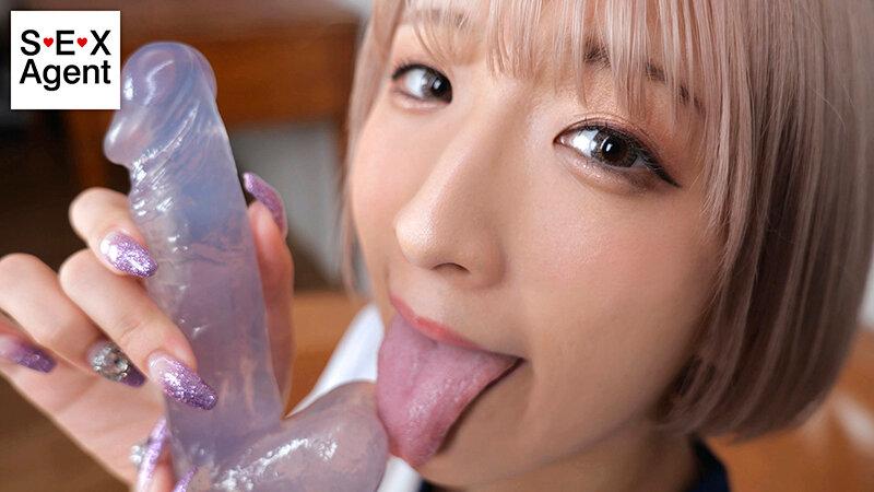 顔で抜く!超接写ディルドフェラチオ サンプル画像(大)